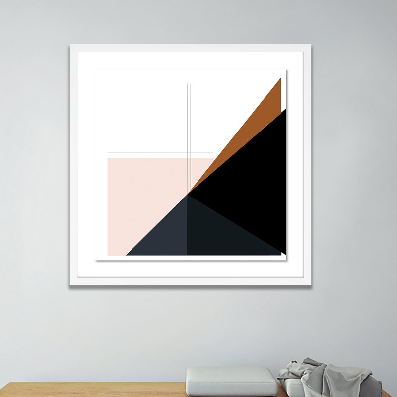 Midcentury XI Print by Jess Engle, 24" H x 24" W x 1.5" D, White