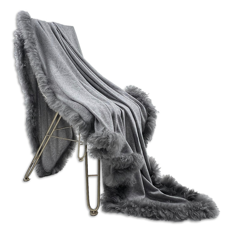 Hazina Throw Blanket, Grey, W40 x L40cm