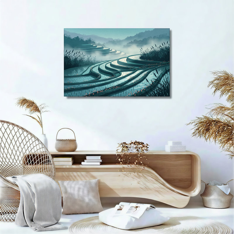 «Terracé Fields», reproduction d'art sur toile, ensemble de 1, H 18 po x l 24 po, Toile tendue