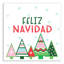 Feliz Navidad Trees - Impression sur toile