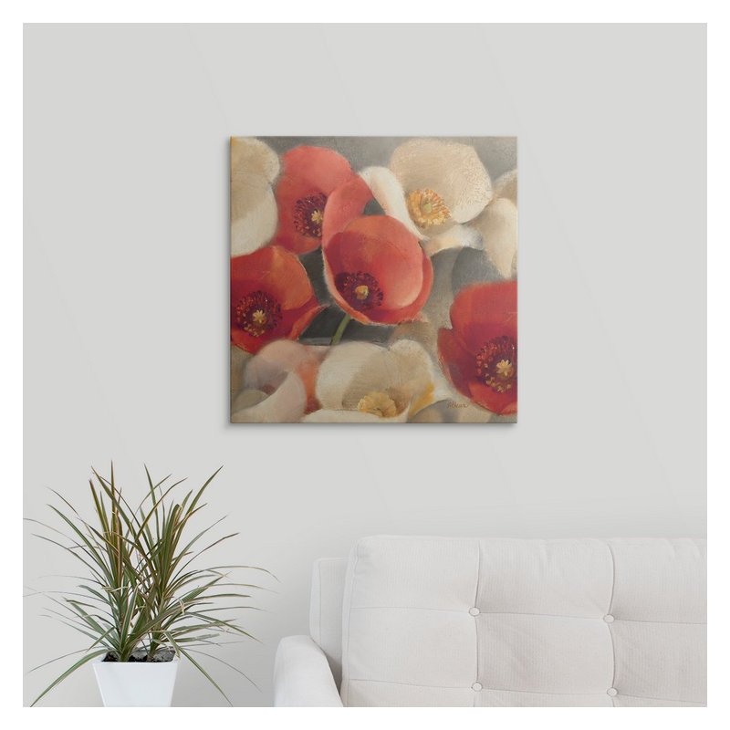 « ii »» albena hristova,, impression Poppies Bloom, H 35 po x l 35 po x P 1,5 po, Toile