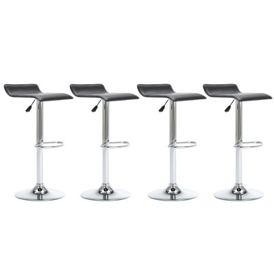 Rosmini Swivel Upholstered Adjustable Height Counter Stool