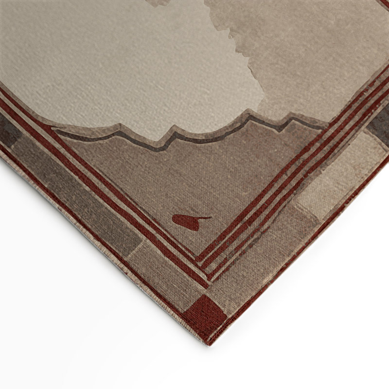 Tapis intérieur et extérieur Broken Continrum, Rectangulaire 2 pi x 3 pi