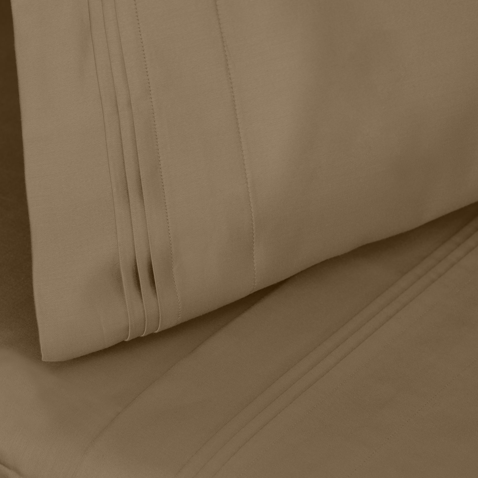 Arling Cotton Pillowcase, King Pillowcase, Taupe