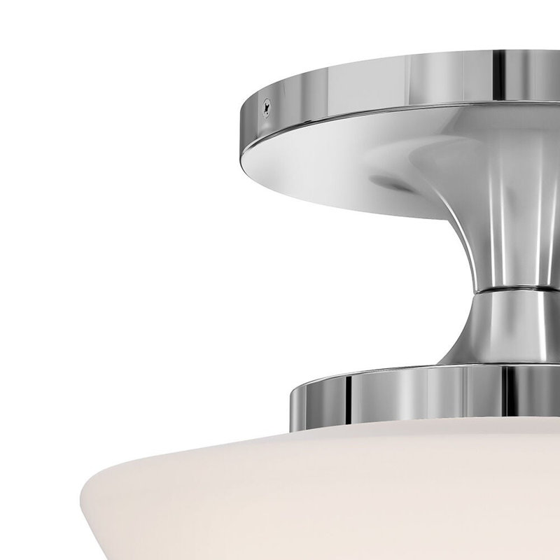 Plafonnier semi-encastré Hinkley Knox, Chrome