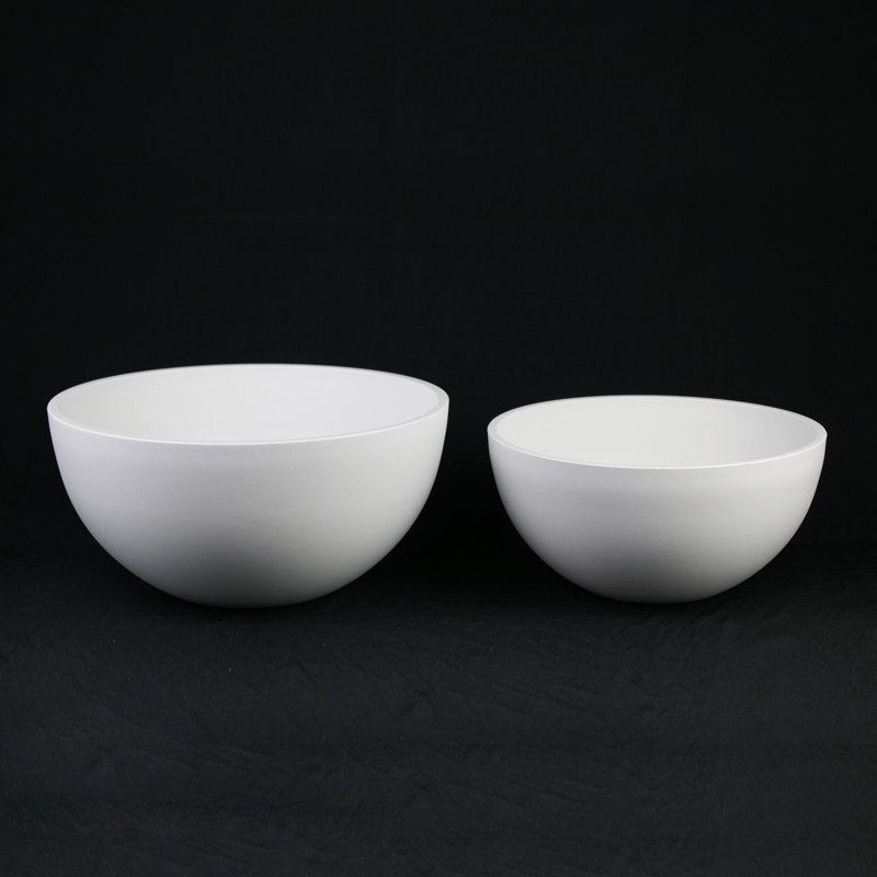 Ensemble de 2 bols de service en plastique blanc - Design minimaliste moderne