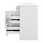 Meuble-lavabo 36 po avec lavabo, lavabo simple avec 4 tiroirs, porte à fermeture en douceur et tablette réglable, lavabo en céramique-8309990