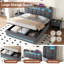 Metal Ottoman Storage Bed