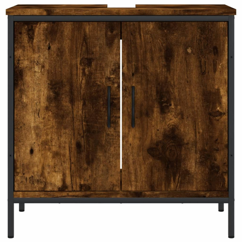 Halesowen 1524mm Single Bathroom Vanity with Basin, Smoked Oak