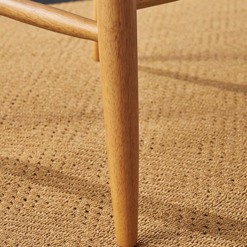 Of 2 Bar Chairs, Mid-century Look, Grey Upholstery, Rubberwood, 41" H Stool Pair, Fabric Cushion, Strong Rubberwood Structure, 41