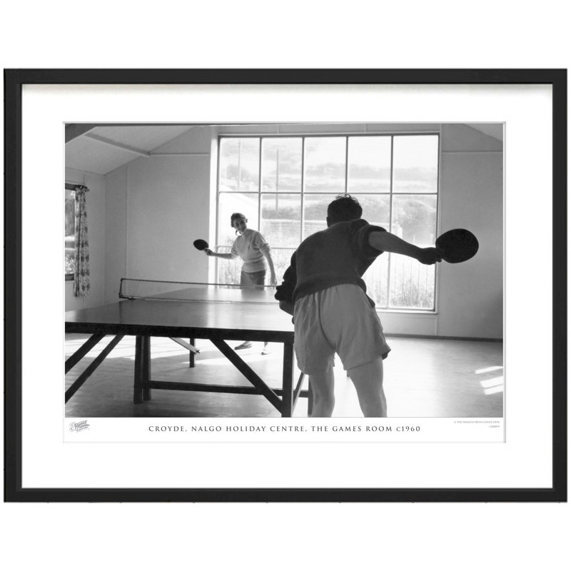 Croyde, Nalgo Holiday Centre, The Games Room C1960 - Single Picture Frame Print, 60cm H x 80cm W x 2.3cm D
