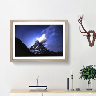 Matterhorn Mountain in Switzerland - Picture Frame Painting Print on MDF