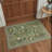 Fawnwood Rustic Machine Washable Green Indoor Area Rug with Non-Slip Backing-275440593