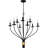 Casius 9-Light Matte Black Chandelier