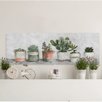 Reproduction d’art sur toile tendue « cacti tribe »