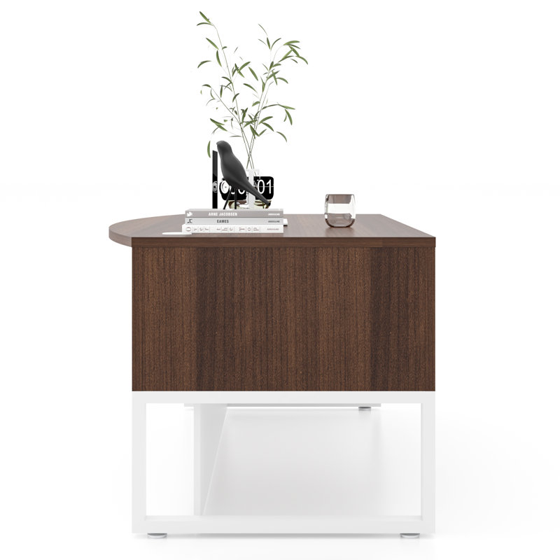 Bella Executive Writing Bow Front Desk
