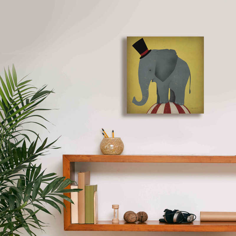 «Circus Elephant» par Ryan Fowler, H 12 po x l 12 po x P 0,75 po