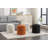 Round Upholstered Velvet Ottoman-651051398-651051401
