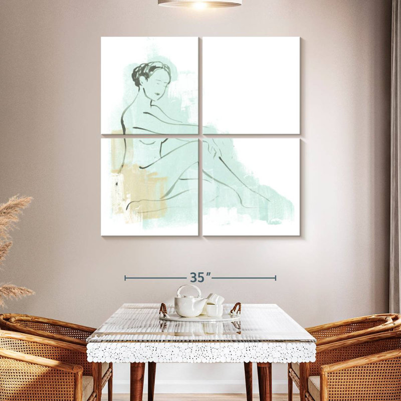 Leisha Colorblock Figure III, 45" H x 45" W
