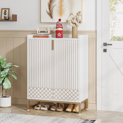 5 Tiers Shoe Cabinet With Doors