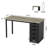 47 inches Vanity Desk with 5 Drawers-1609181247