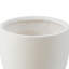 Pot à fleurs rond blanc de 17,5 po avec trou de drainage Acushnet-1333807577-1333807580