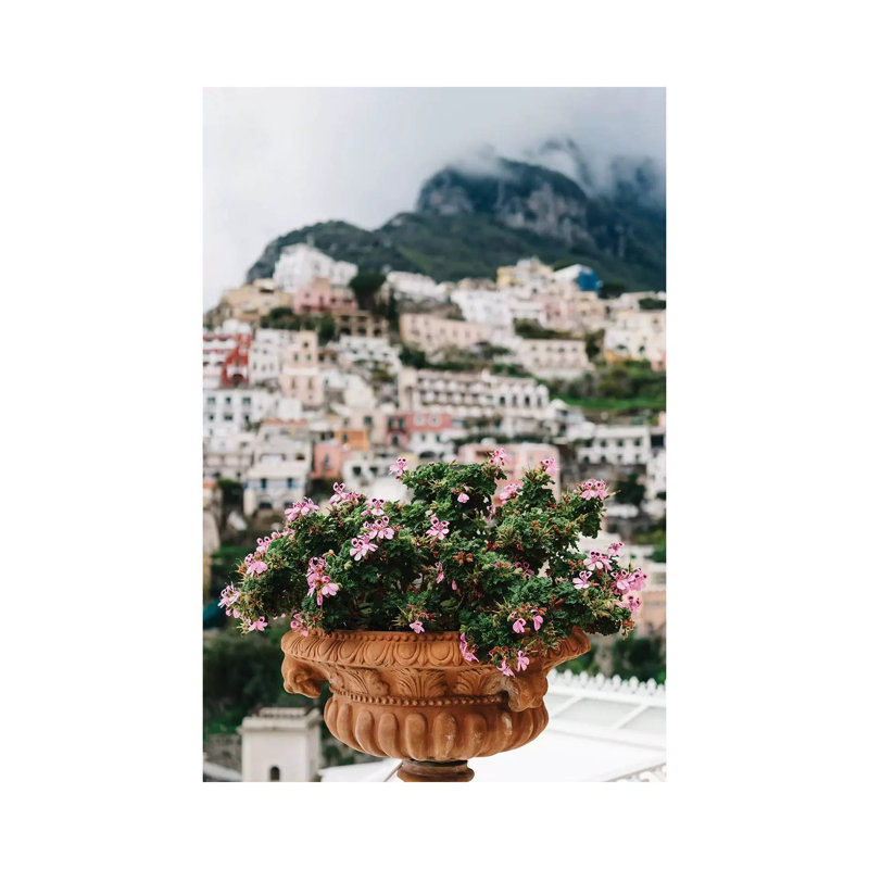 Rainy Positano V 1 Piece Wall Art on Canvas, 30.48cm H x 20.32cm W x 1.91cm D, Wrapped Canvas