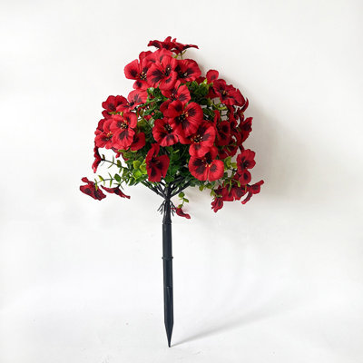 Plastics Ornament Outdoor Garden Spring Plastic Artificial Flowers Pansy Flower Ground Spikes Indoor Flower Pot Decorative Ornaments