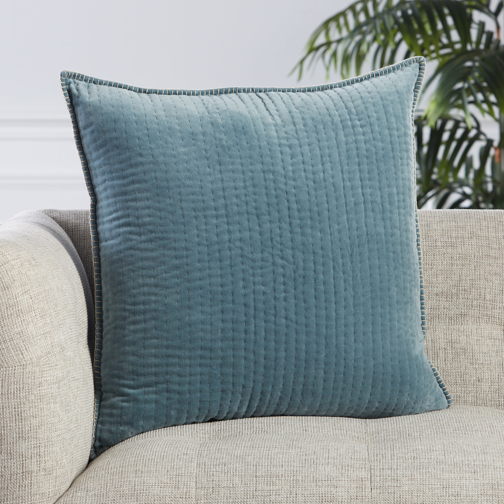 Cowdry Cotton Throw Pillow, Down