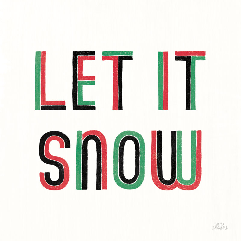 Sentiments de Noël III - noir, H 12 po x l 12 po, Non, Toile tendue