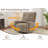 360° Swivel Rocking Recliner Chair with Adjustable Backrest, Cozy Linen/Corduroy Armchair for Living Room-781222080