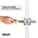 Stark Privacy Door Lever with Push Button and Round Rosette
