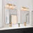 Jenavicia Dimmable 21.7'' W Gold Cracked Glass Bathroom Vanity Light ETL Certified-1641660282