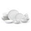 Waterside 30pc Platinum Rim Porcelain Dinner Set