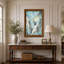 Art mural sur toile Teal Marble Mountains with Gold Veins under Aurora-588284751