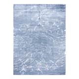 Overdyed One-of-a-Kind Rectangle 9' X 12'1" Hand Knotted Area Rug