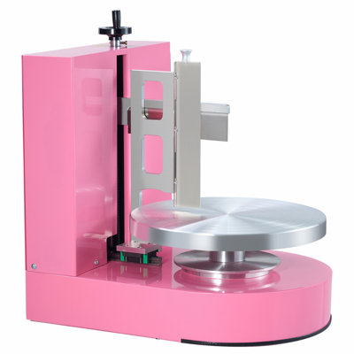Cake Decorating Machine Cake Frosting Spreading for 4" to 12" Cake Pink