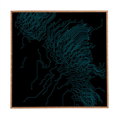 1 par Matt Leyen - Reproduction d'art graphique sur bois encadrée