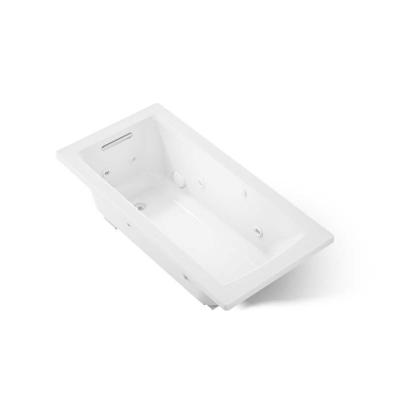 Archer 60" x 30" Drop-in Whirlpool, White