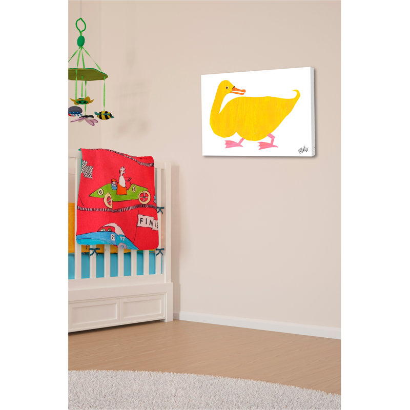 Yellow Duck - Painting on Canvas, 102cm H x 152cm W