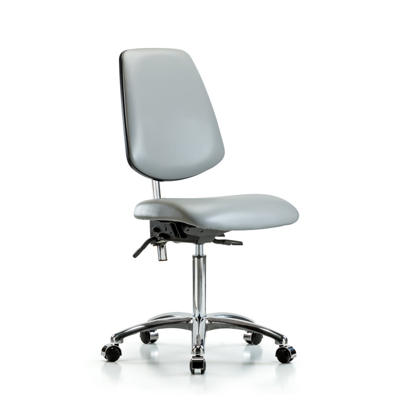 Chaise de travail Isabell, Roulettes, Colombe, Inclus