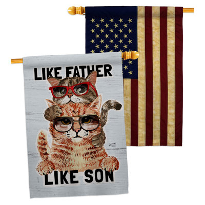 Double Sided 40'' H x 28'' W Polyester Animal House Flag