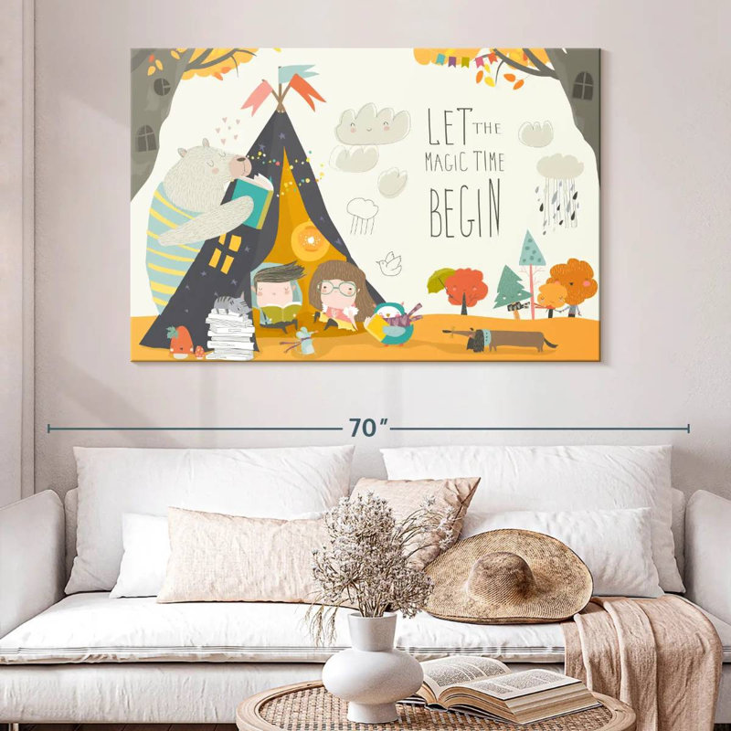 Ashelle «Let The Magic Time Commencer», H 34 po x l 51 po