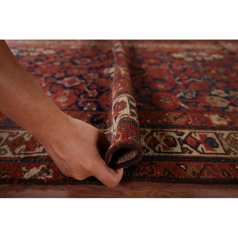 Tapis de couloir antique antique orange et bleu 3 x 13