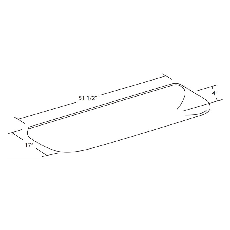 Balisier Acrylic LED Flush Mount