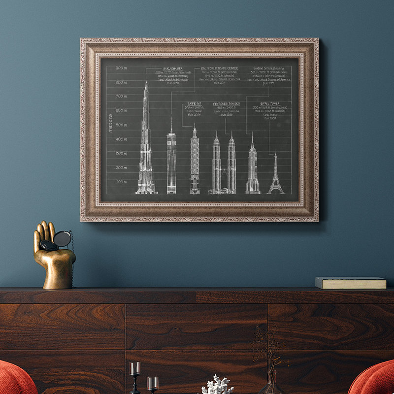 Architectural Heights - Reproduction de photo sur toile, H 16 po x l 20 po x P 2,5 po