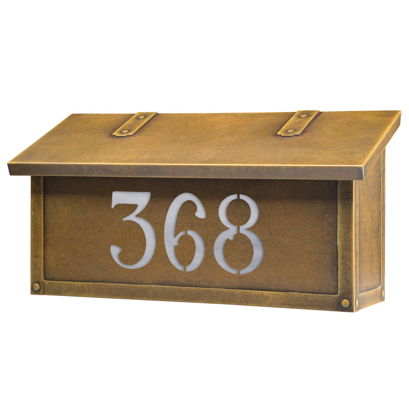 Boîte aux lettres murale classic, Oui, Laiton chaleureux
