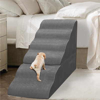 Dog Stairs for High Beds 30-36 inches Tall, 6-Step Dog Steps for Bed 32-36 inches