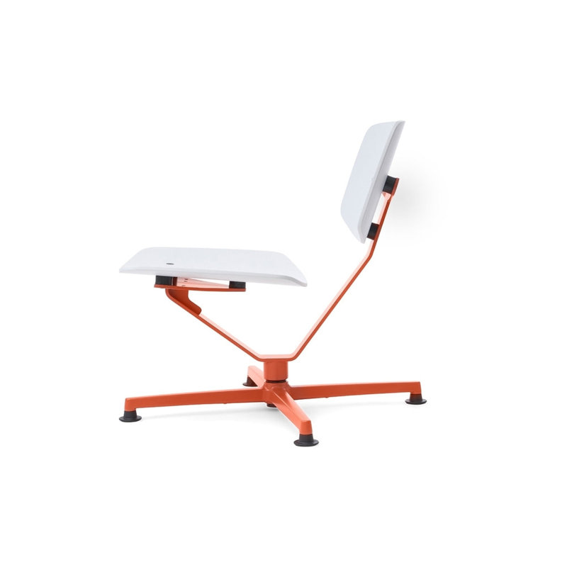 Arba Chair, White/Orange