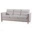 Canapé confortable en bois massif à trois places - Coussins moelleux, durables et durables, canapé de 79,5 po pour le salon
